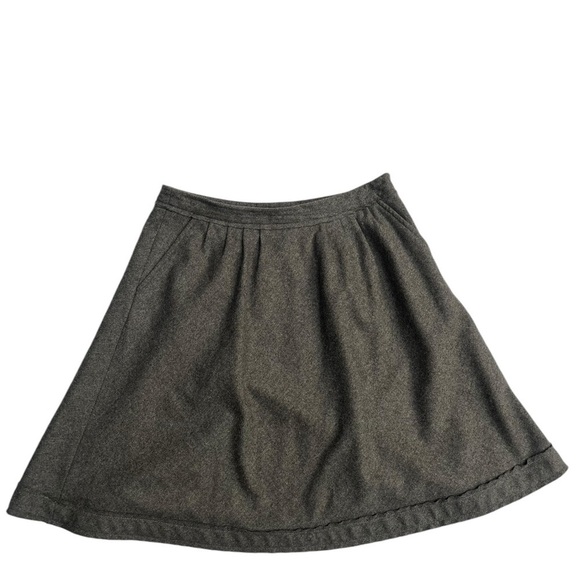 Banana Republic Wool Blend A Line Skirt in Charcoal Gray Size 0 - Picture 1 of 6